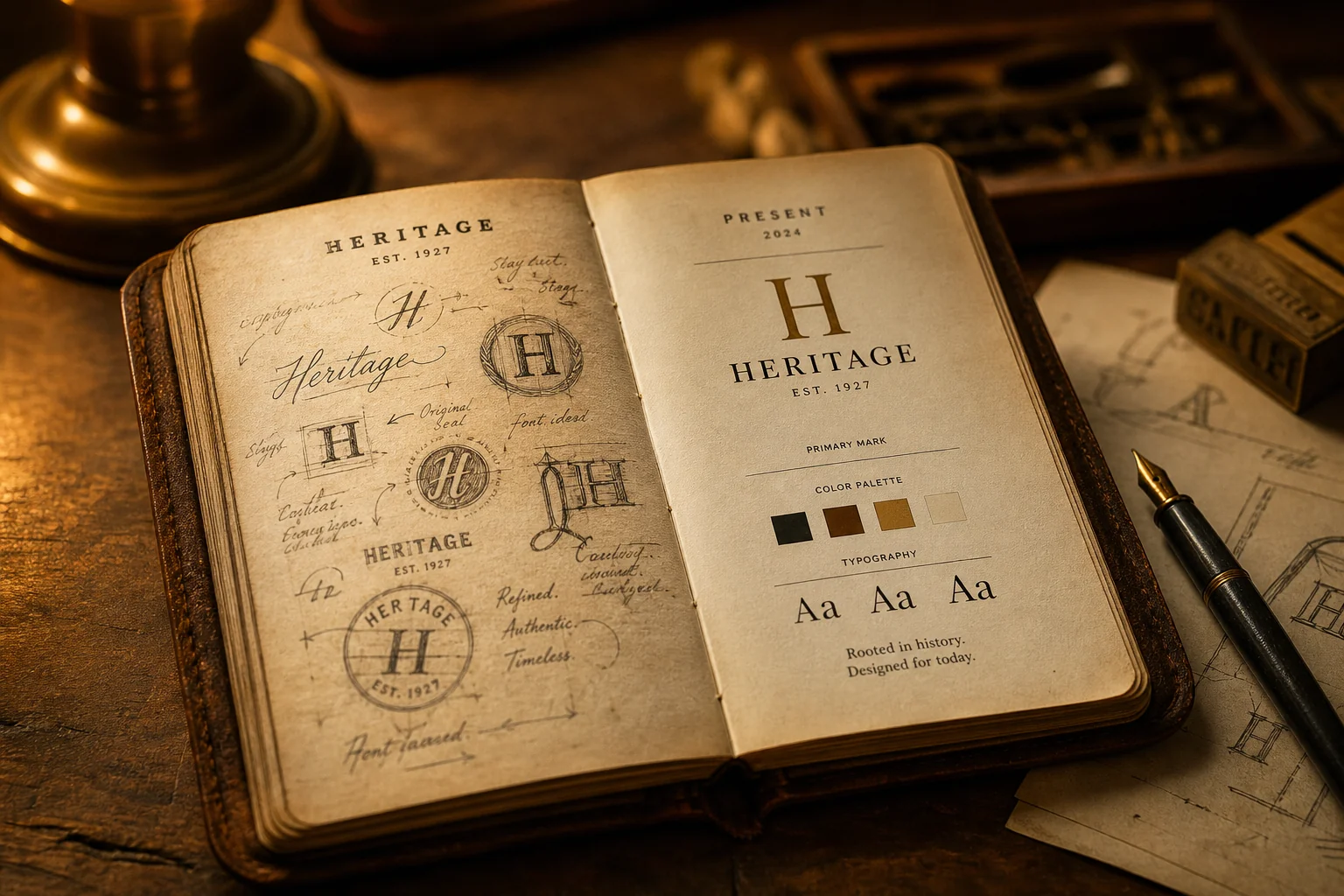 Building a Brand That Lasts — heritage brand identity concept